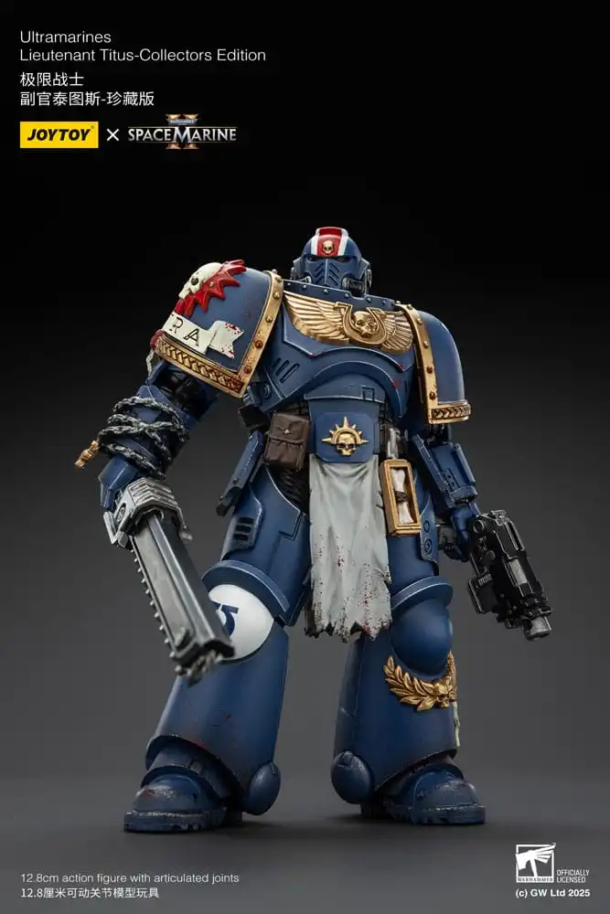 Warhammer 40 000: Space Marine 2 Action Figure Ultramarines Lieutenant Titus Collectors Edition 13 cm